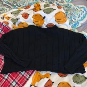 Princess Polly cropped black sweater!
